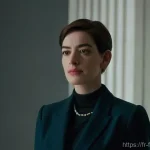 앤 해서웨이 인터스텔라 캐스팅 비화 - **Prompt: The Quiet Resolve**
    A realistic portrait of a thoughtful woman, resembling Anne Hathaw...