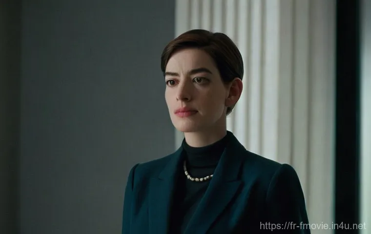 앤 해서웨이 인터스텔라 캐스팅 비화 - **Prompt: The Quiet Resolve**
    A realistic portrait of a thoughtful woman, resembling Anne Hathaw...